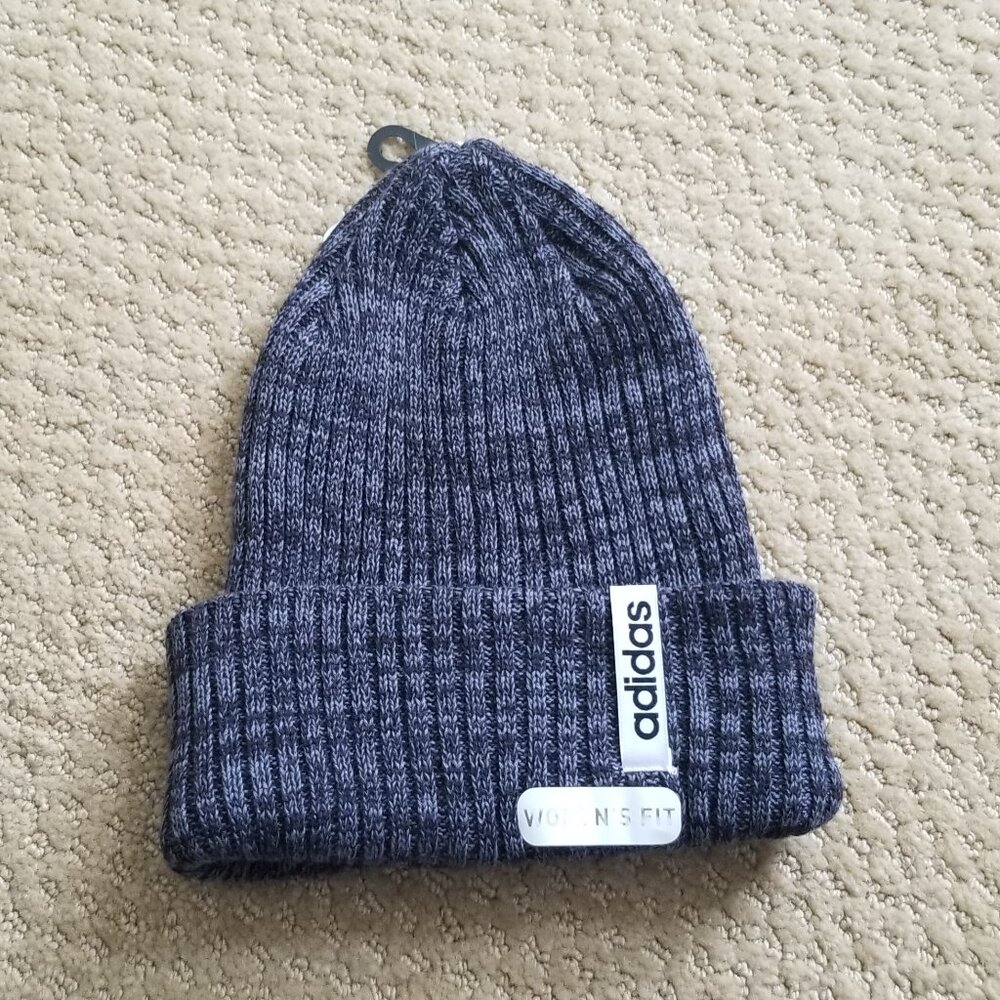 **NWT** Adidas Women’s Hawthorn Fold Beanie Black/Onyx Marble
